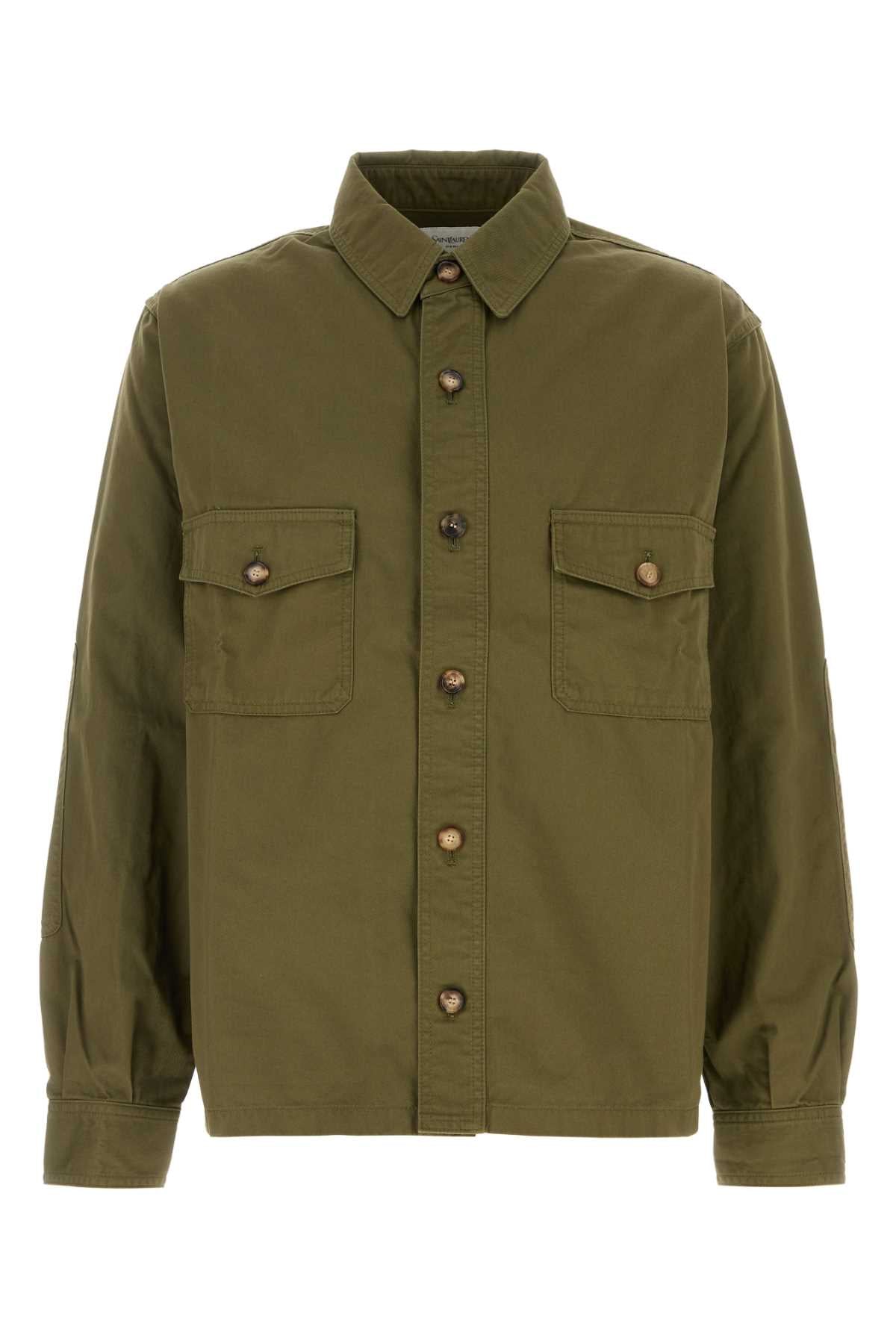 Saint Laurent Overshirt Overshirt — Green