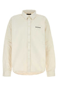 Balenciaga Logo-Embroidered Cotton Shirt — White