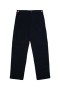 Moncler Jr Cotton Blend Trousers — Black