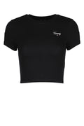 Tommy Hilfiger Jeans Logo-Embroidered T-Shirt — Black