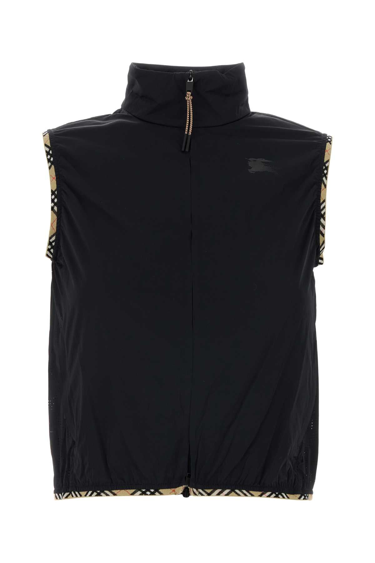 Burberry Stretch Nylon Vest — Black