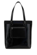 Alexander McQueen Patent Leather Tote Bag — Black