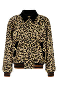 Valentino Garavani Vgold Bomber Jacket — Beige