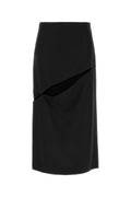 Jil Sander Wool Blend Skirt — Black
