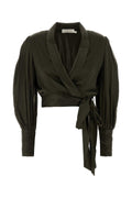 Zimmermann Wrap Blouse — Green