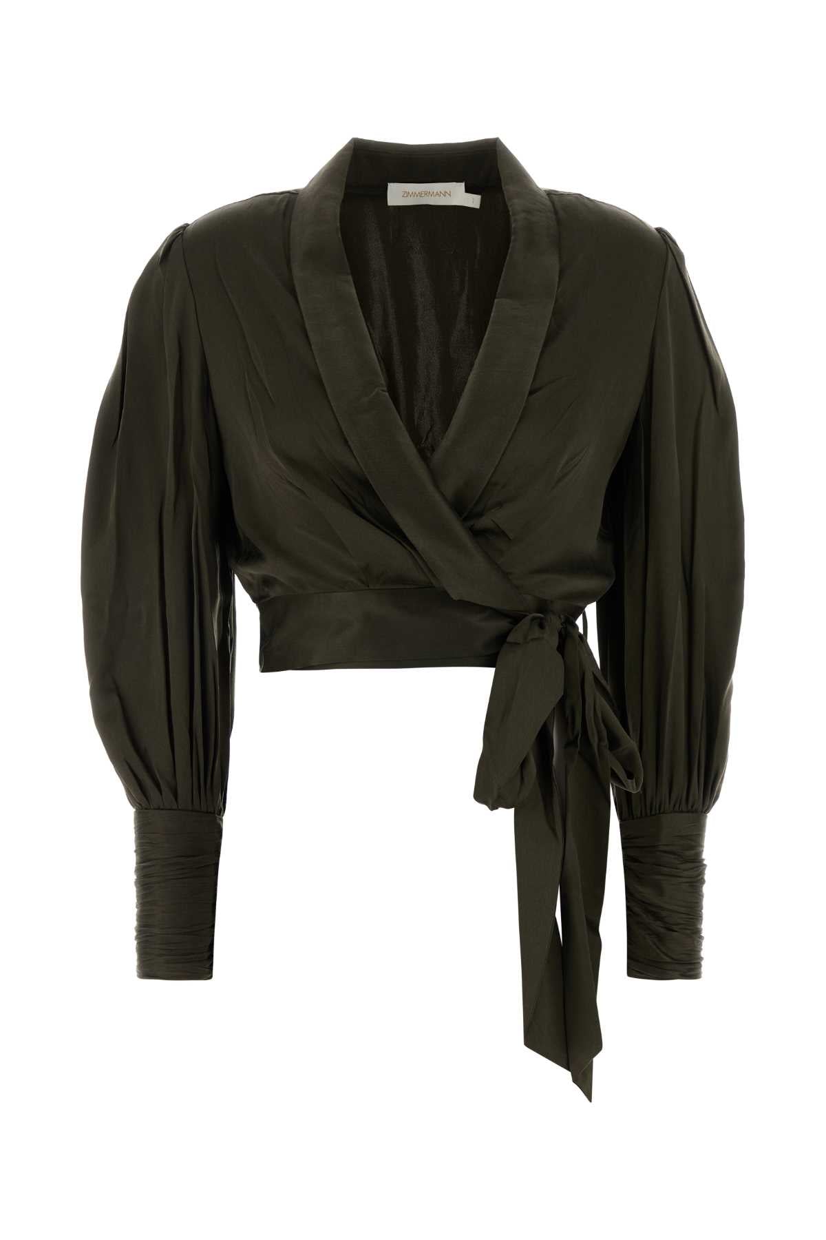 Zimmermann Wrap Blouse — Green