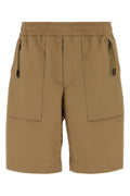 Moncler Grenoble Cargo-Pocket Polyester Bermuda Shorts — Beige
