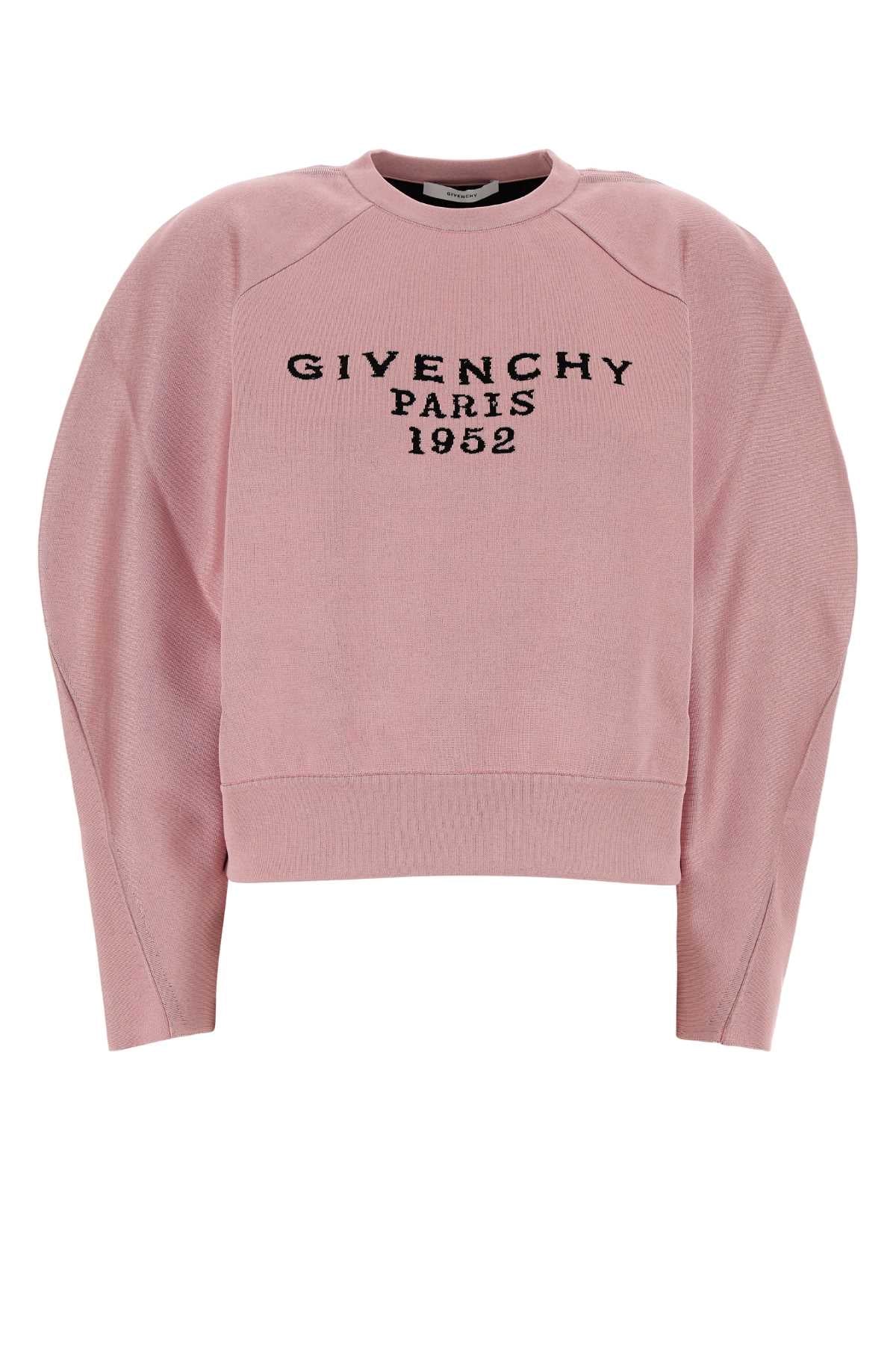 Givenchy Neck Sweater — Pink