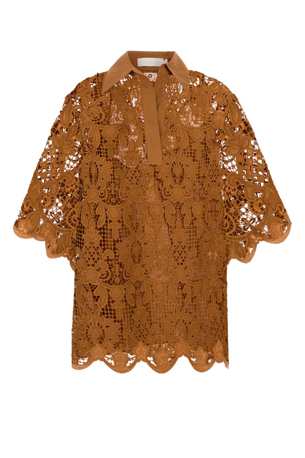 Zimmermann Lace Blouse — Beige