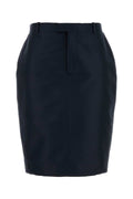 Gucci Silk Faille Skirt — Navy