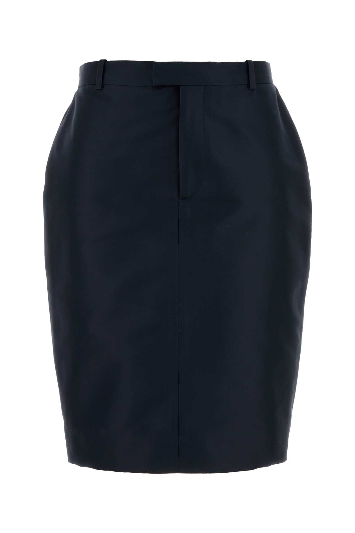 Gucci Silk Faille Skirt — Navy