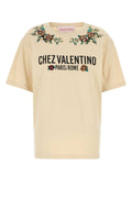 Valentino Garavani Embroideries T-Shirt — Beige