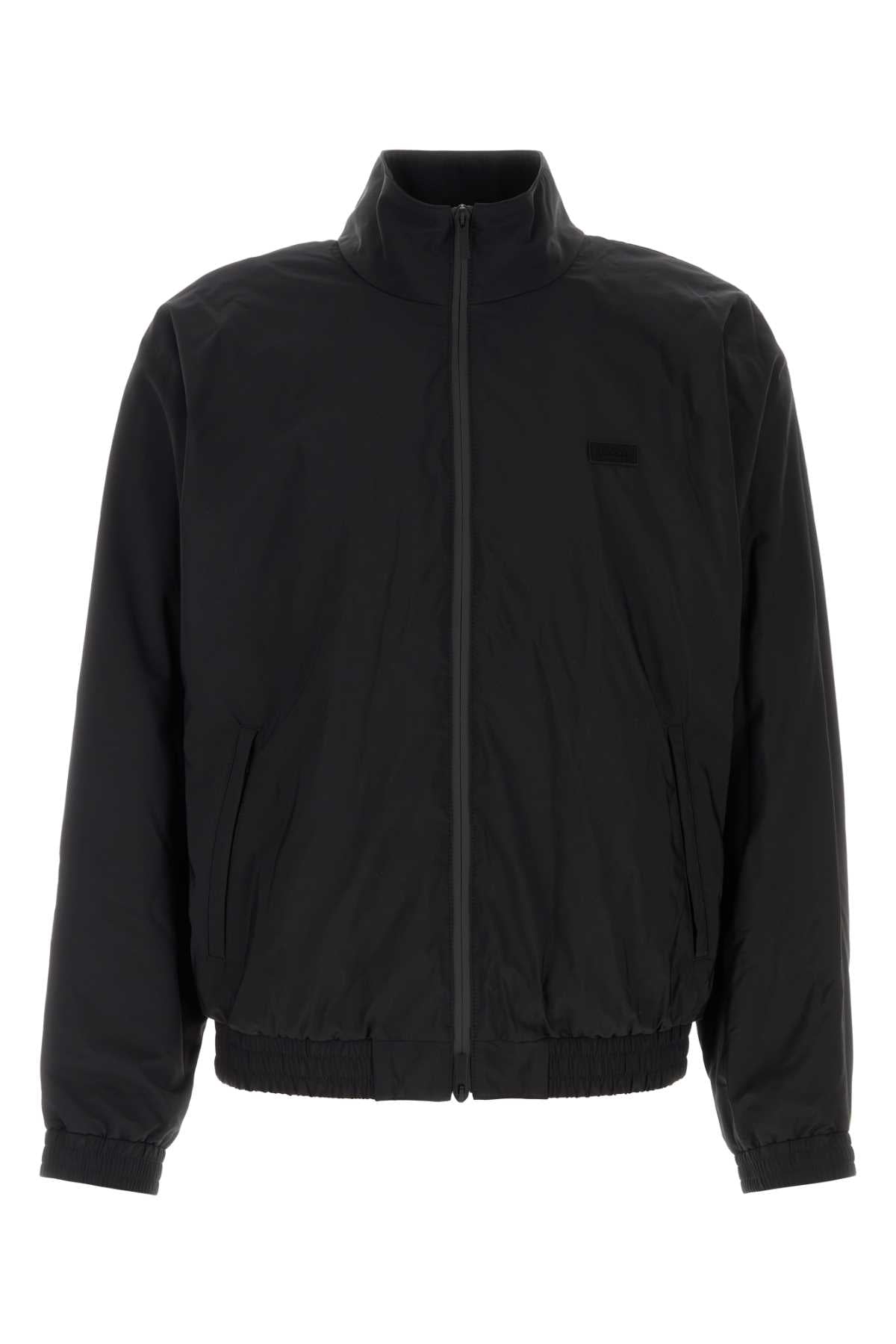 Ferragamo Wool Blend Jacket — Black