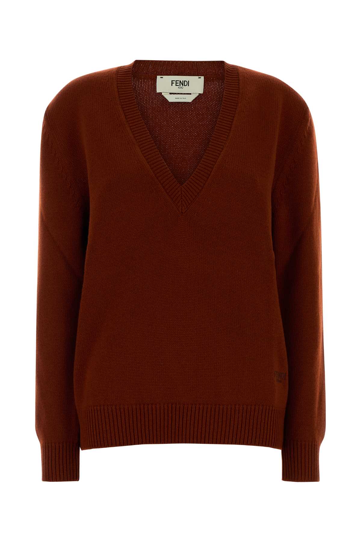 Fendi Cashmere Sweater — Brown