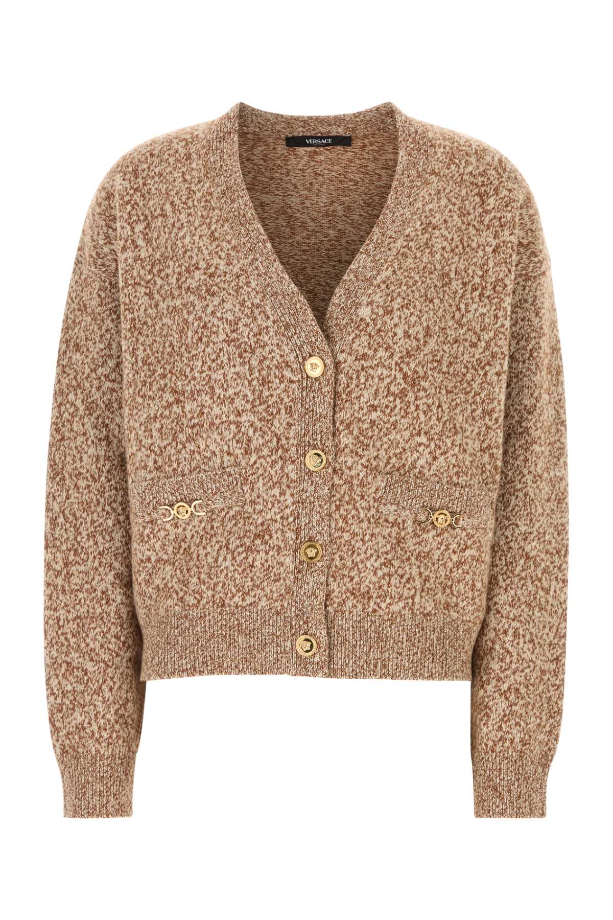 Versace Sweater Cardigan — Brown