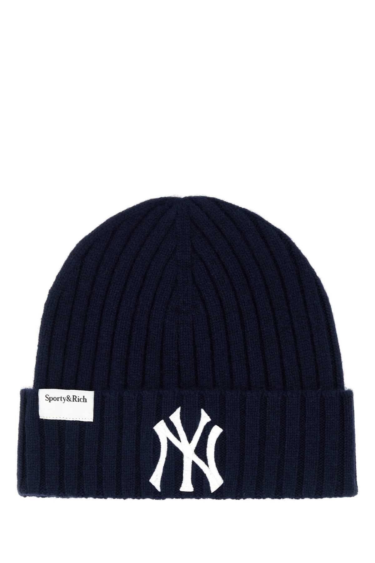 Sporty & Rich HERITAGE Beanie — Navy