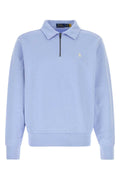 Polo Ralph Lauren Cotton Knit Half-Zip Sweater — Blue