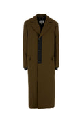 MM6 Maison Margiela Polyester Coat — Khaki