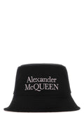 Alexander McQueen CAPPELLO Nylon Reversible Bucket Hat — Black