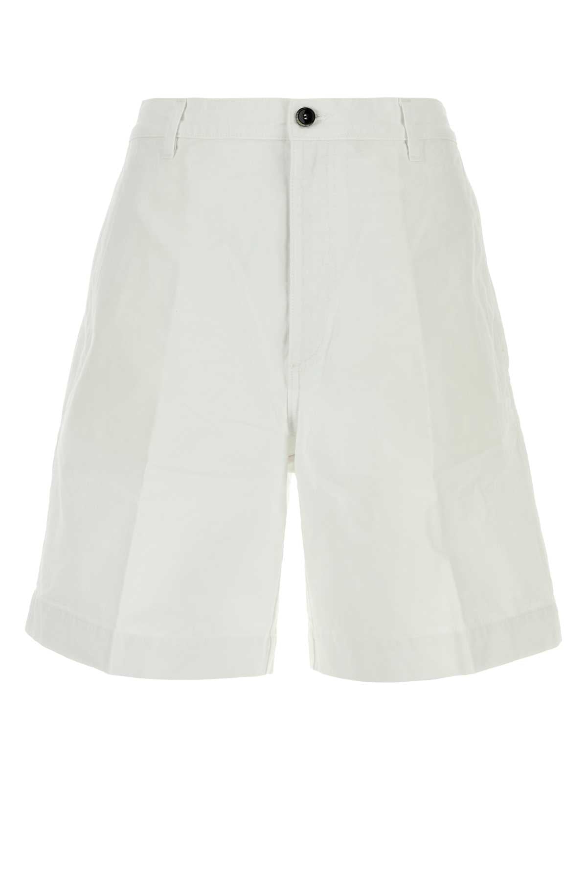 Nine In The Morning Bermuda Shorts — White