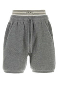 Loewe Wool Blend Bermuda Shorts — Gray