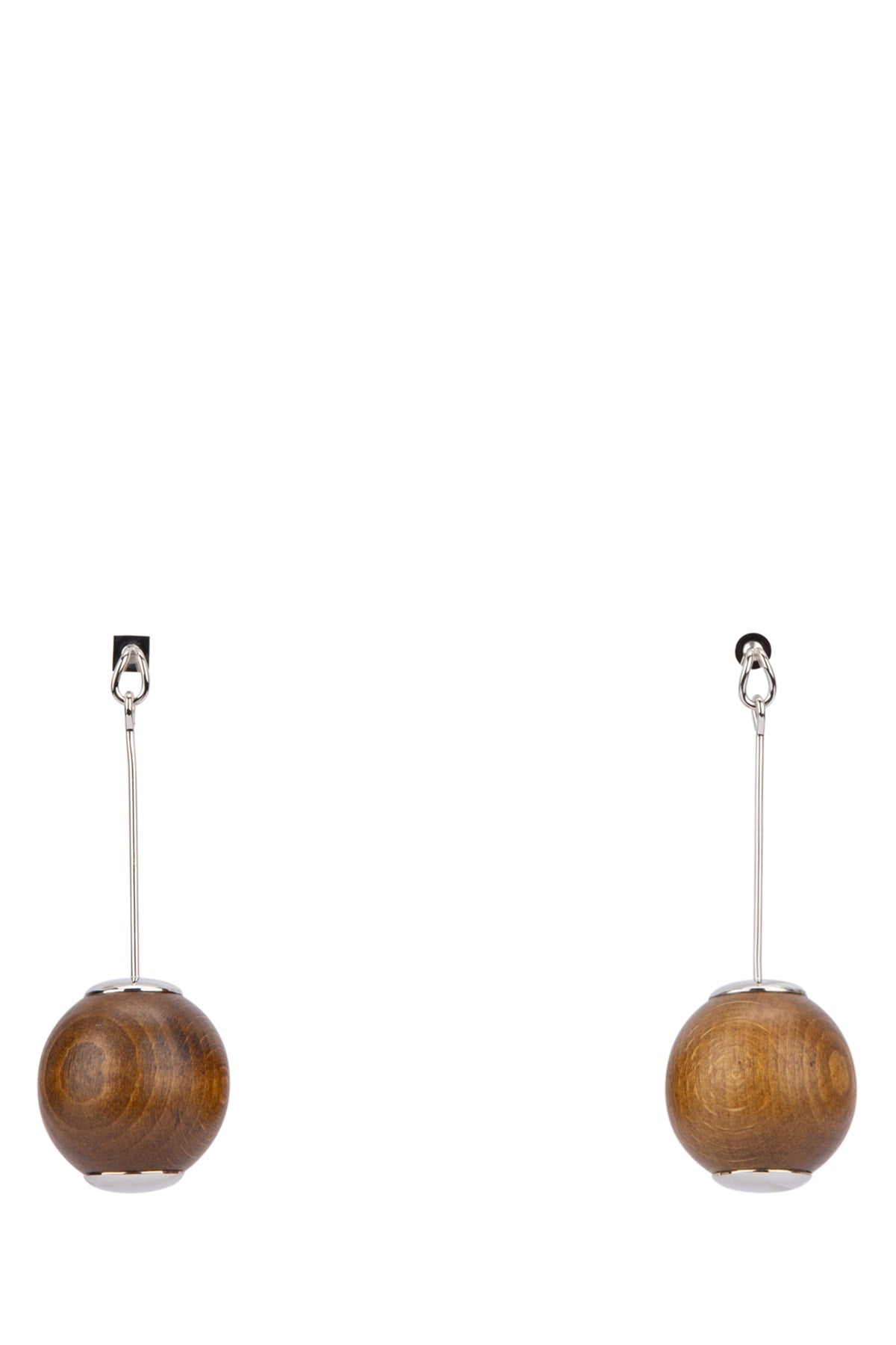 Jacquemus Grandes Earrings — Brown