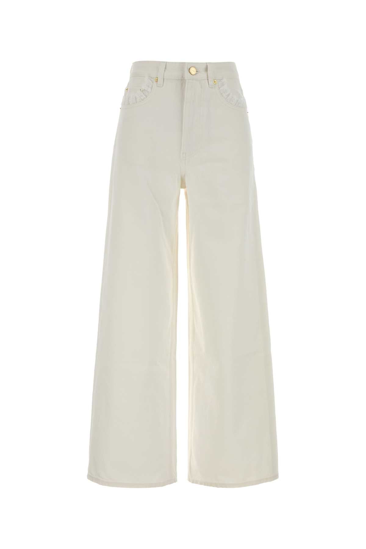 Ganni Lari Jeans — White