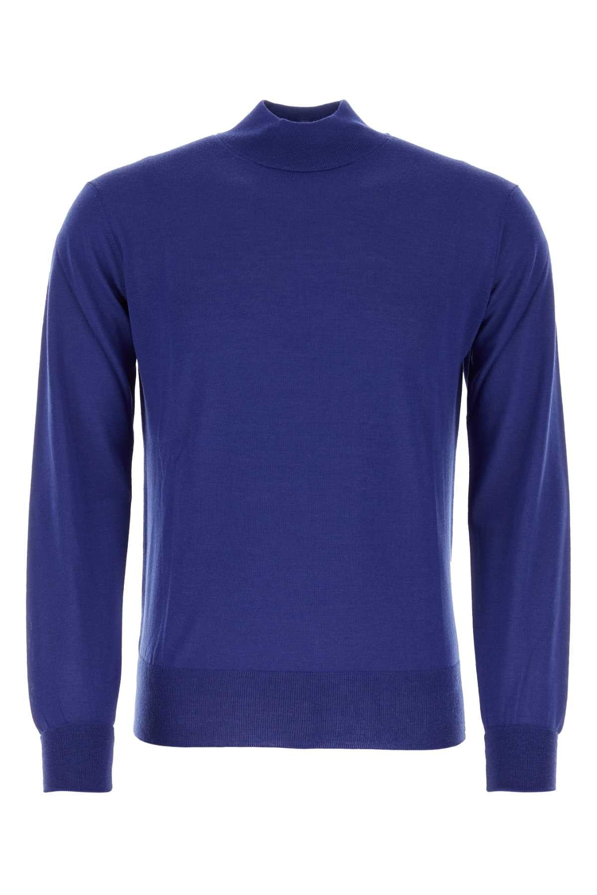Pt Torino Virgin Wool Sweater — Blue