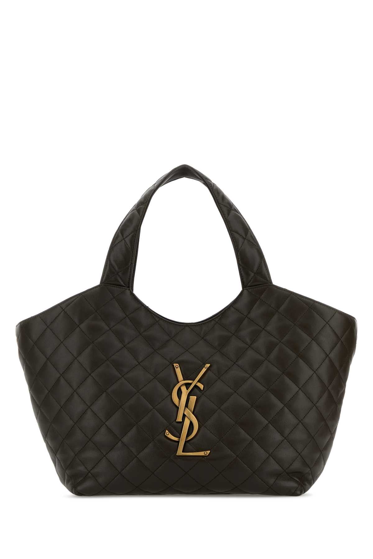 Saint Laurent Icare Shopping Shoulder Bag — Black