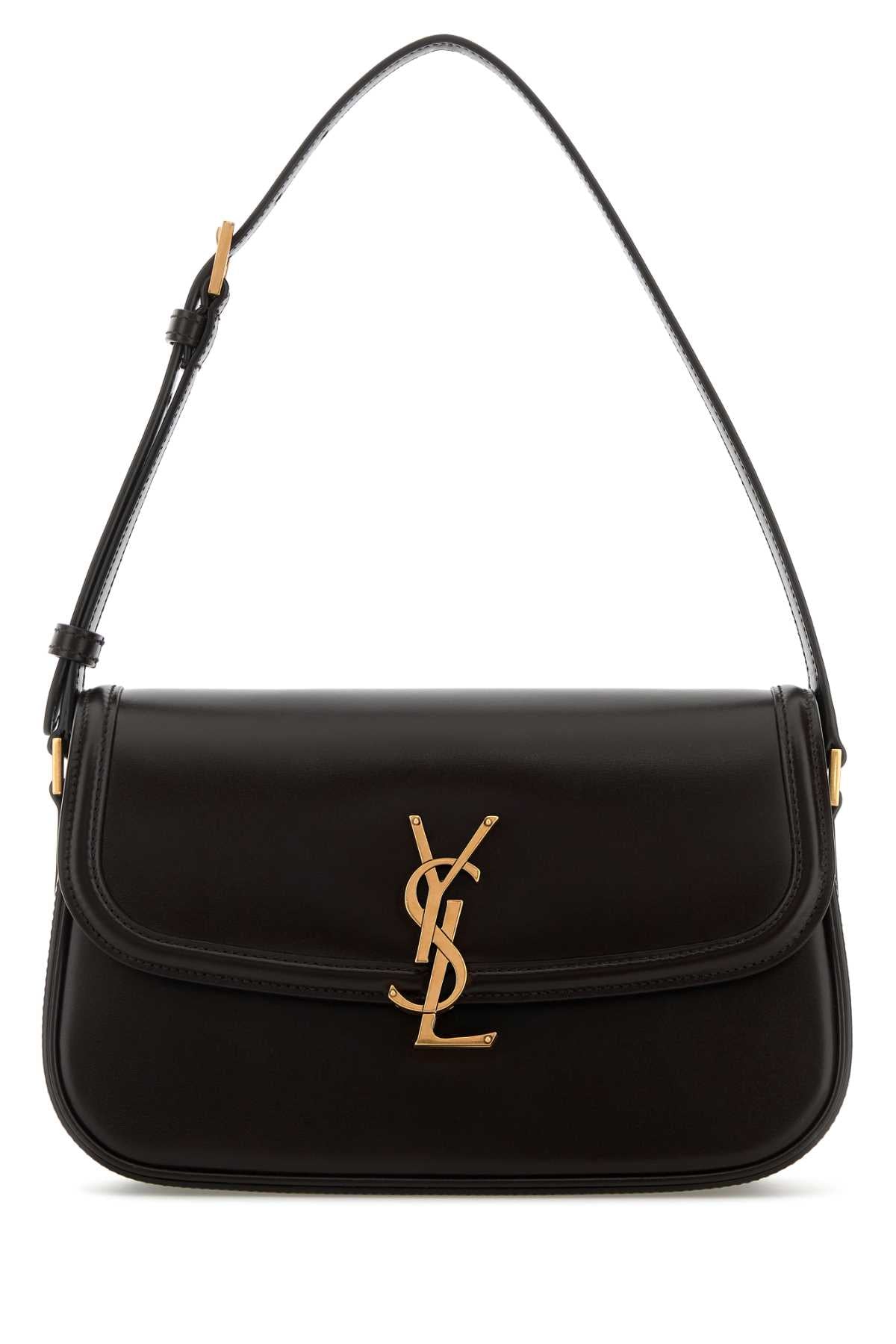 Saint Laurent Solferino Shoulder Bag — Brown