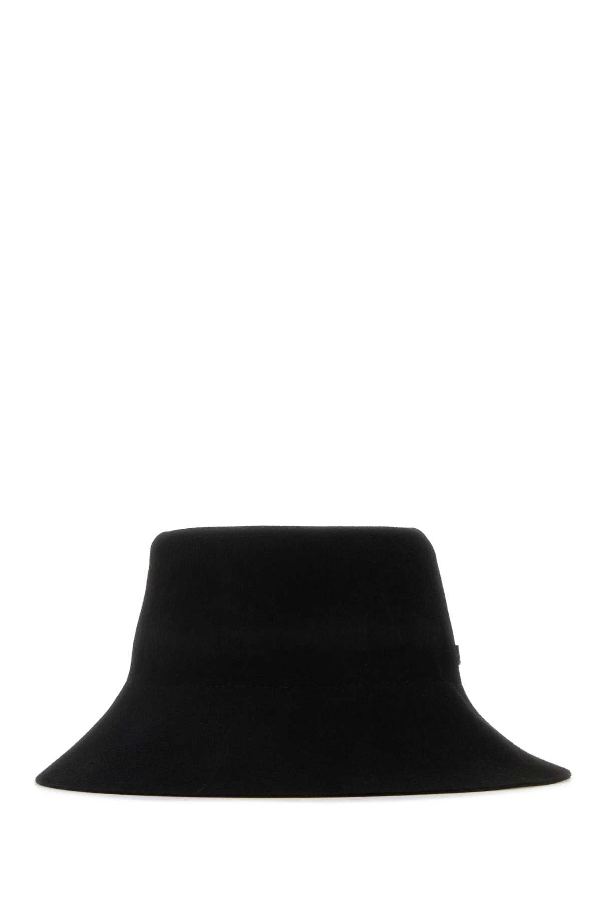 Helen Kaminski PETRA Merino Wool Bucket Hat — Black