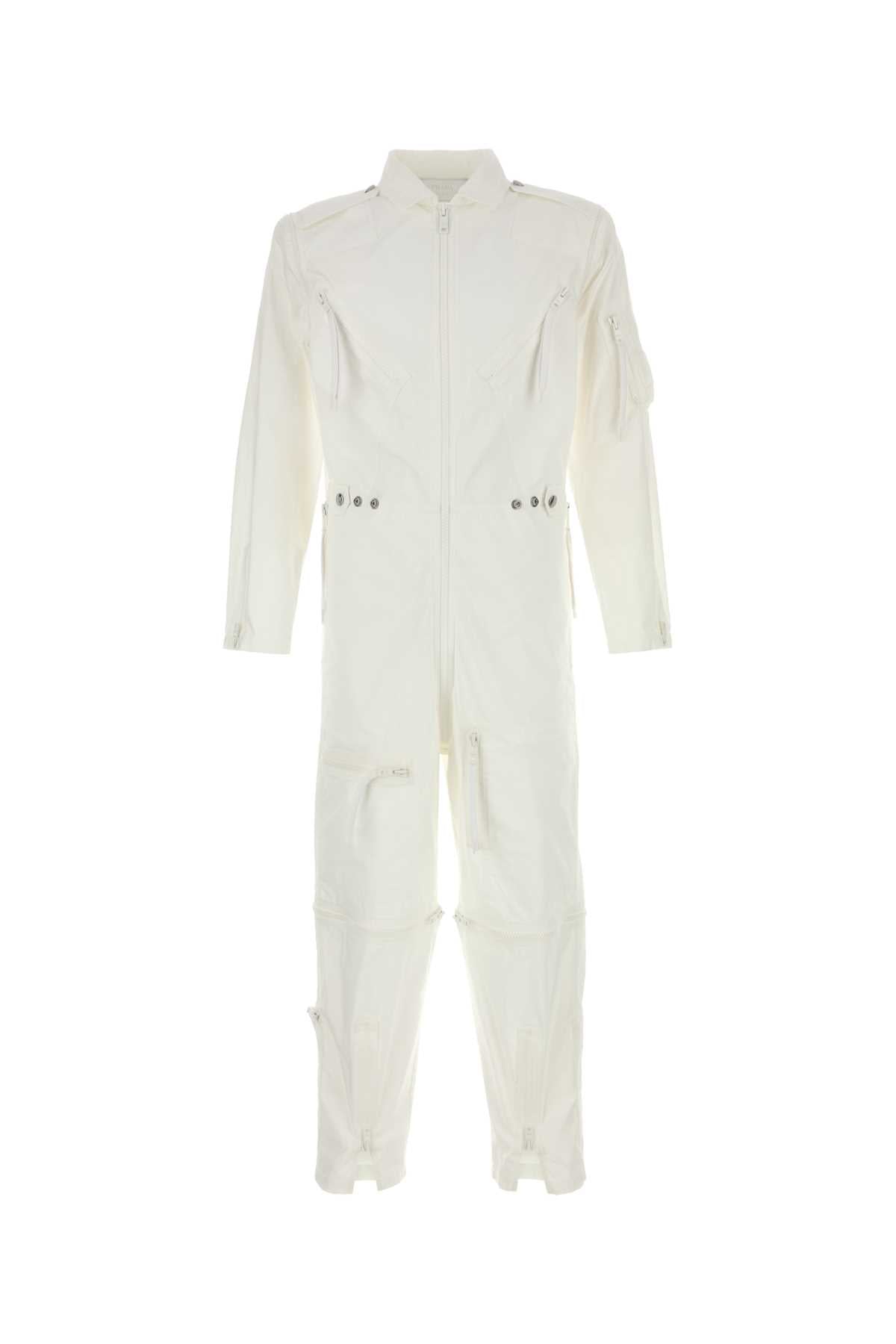 Prada Cotone Jumpsuit — White