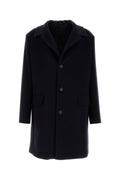Prada Wool Blend Coat — Navy