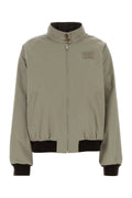 Miu Miu Cotton Blend Reversible Jacket — Gray
