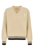 Suéter con cuello AMI Paris — Beige