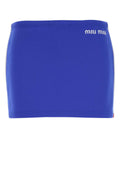 Minifalda Miu Miu de nailon elástico - Azul