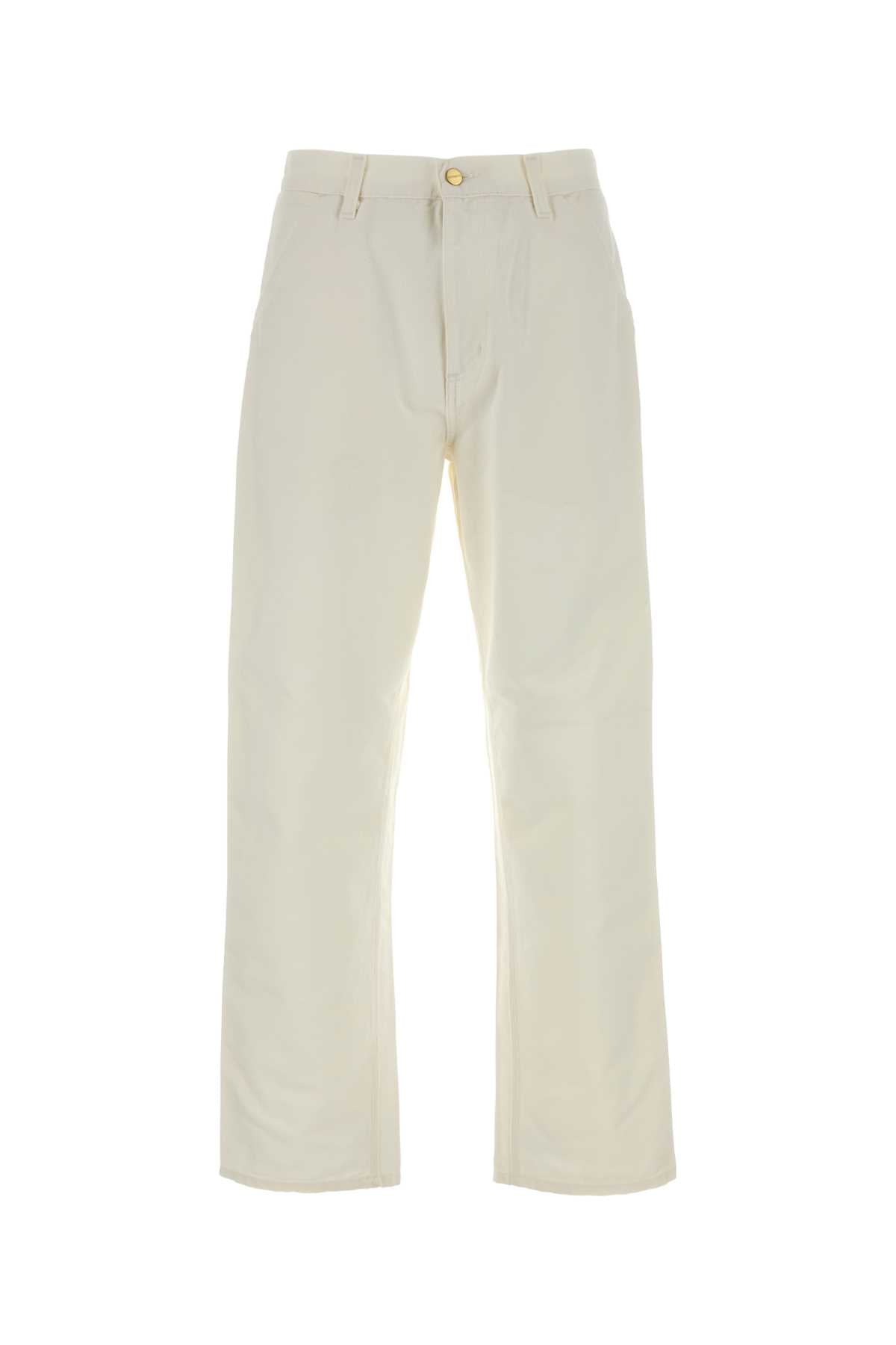 Carhartt Wip Knee Trousers — White
