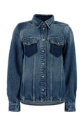 Ganni Weight Denim Shirt — Blue