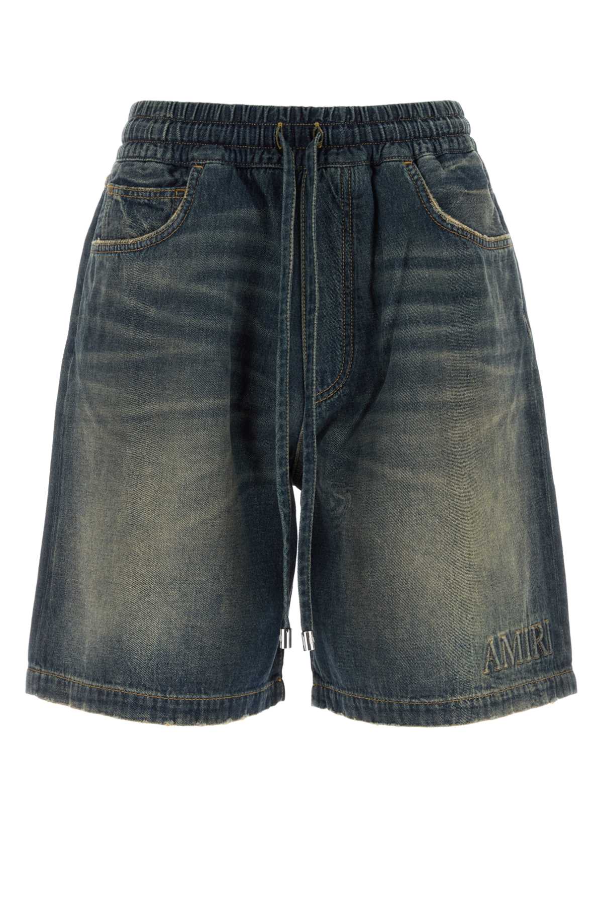Amiri Denim Denim Shorts — Blue