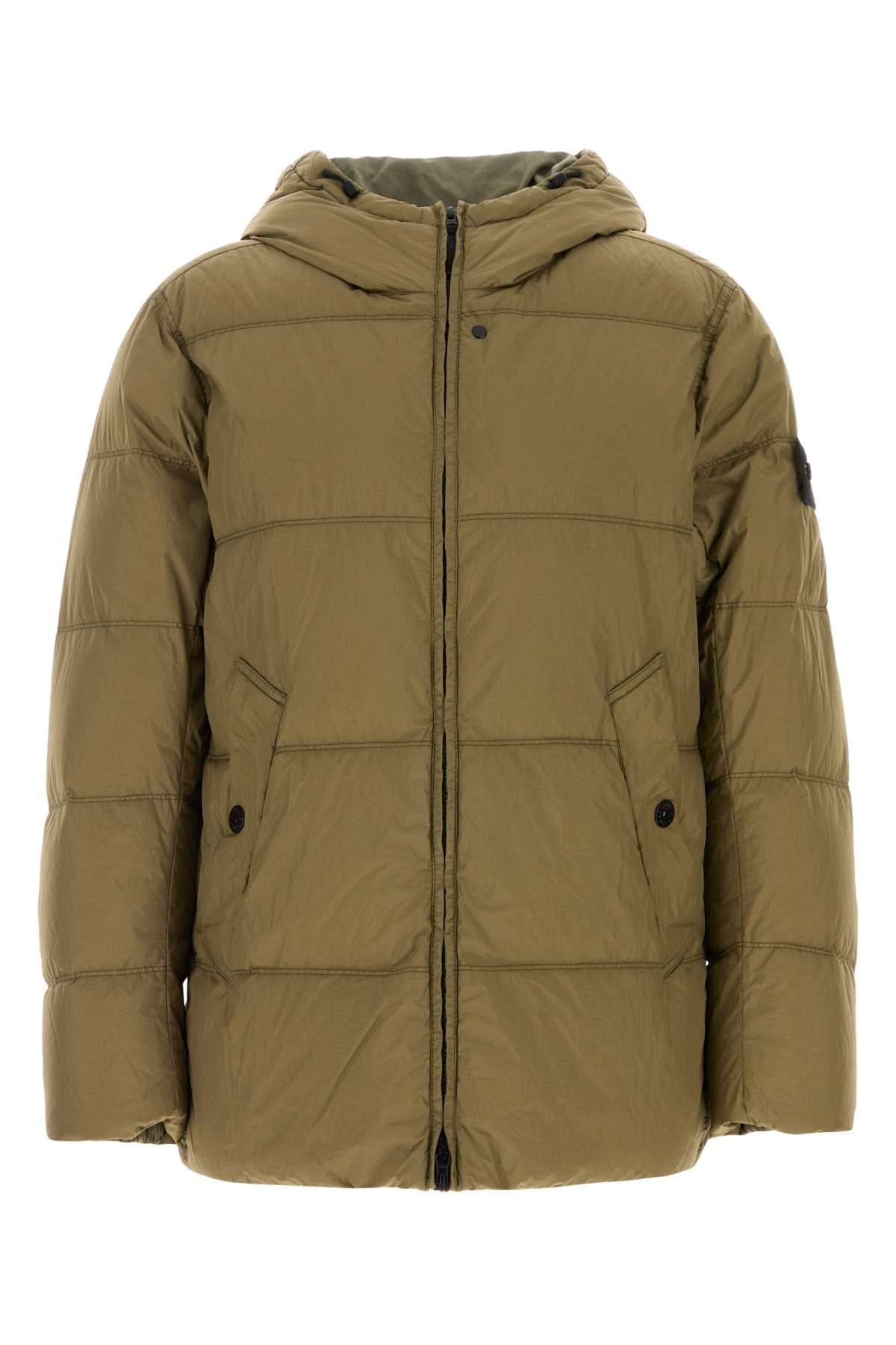 Stone Island Military Down Jacket — Green
