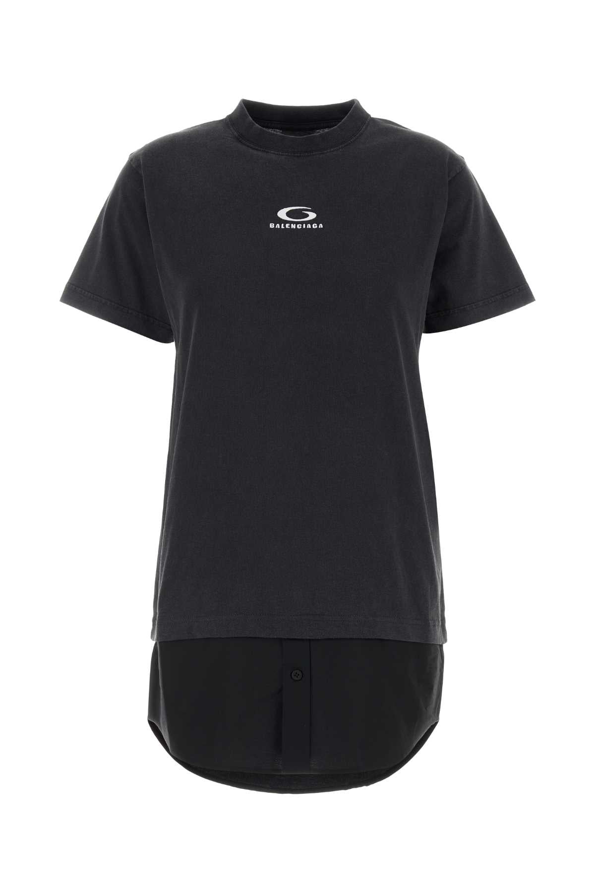 Balenciaga Shirt Dress — Black