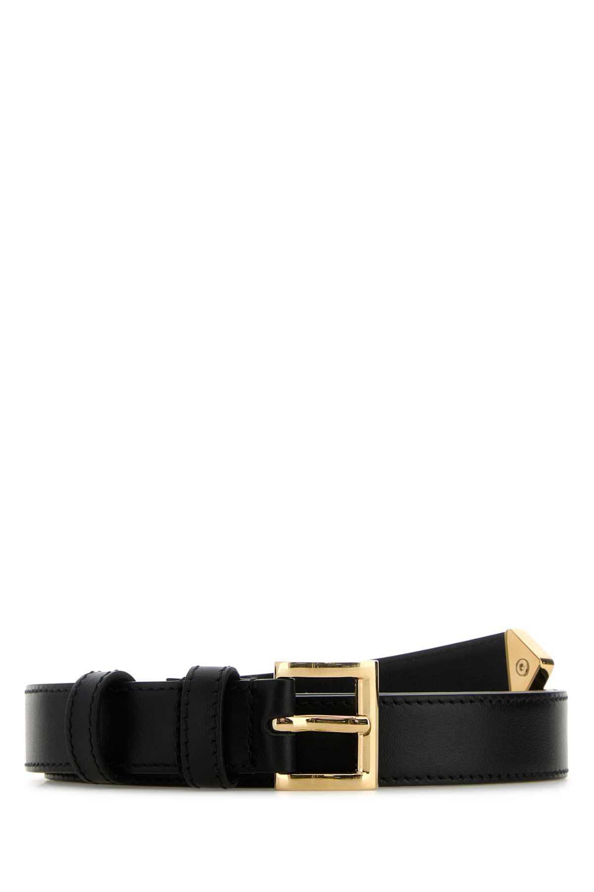 Prada Leather Belt — Black