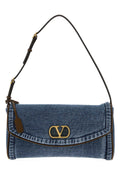 Valentino Garavani Denim Shoulder Bag — Blue