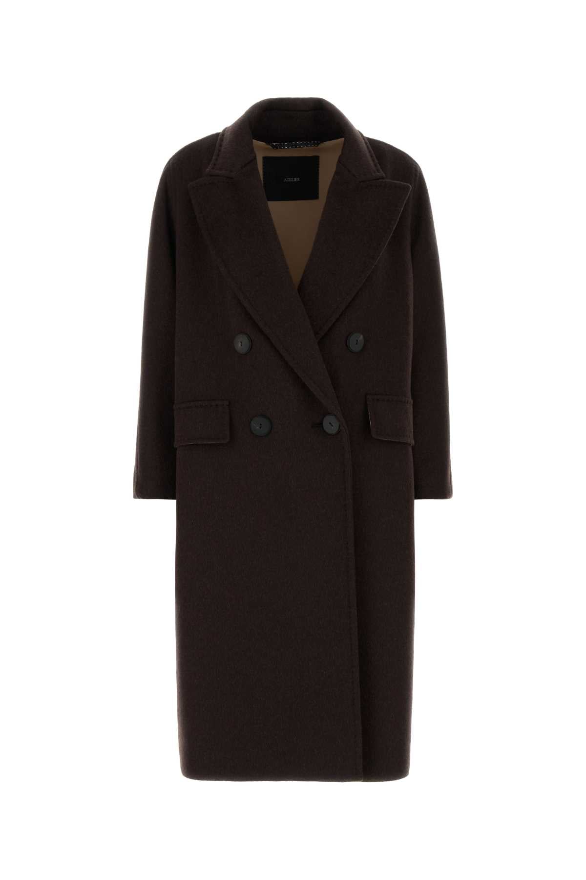 Atelier Cashmere Blend Coat — Brown