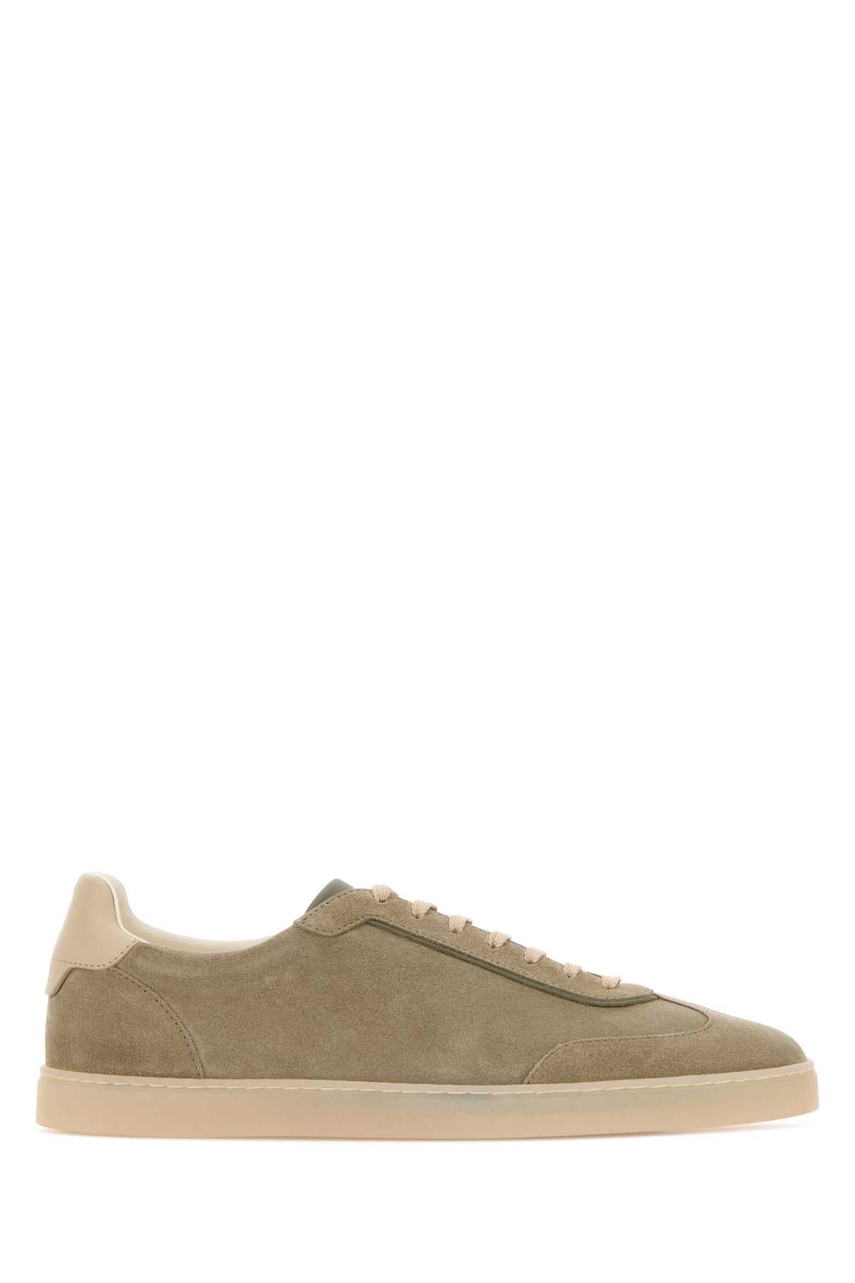 Brunello Cucinelli Suede Sneaker — Gray