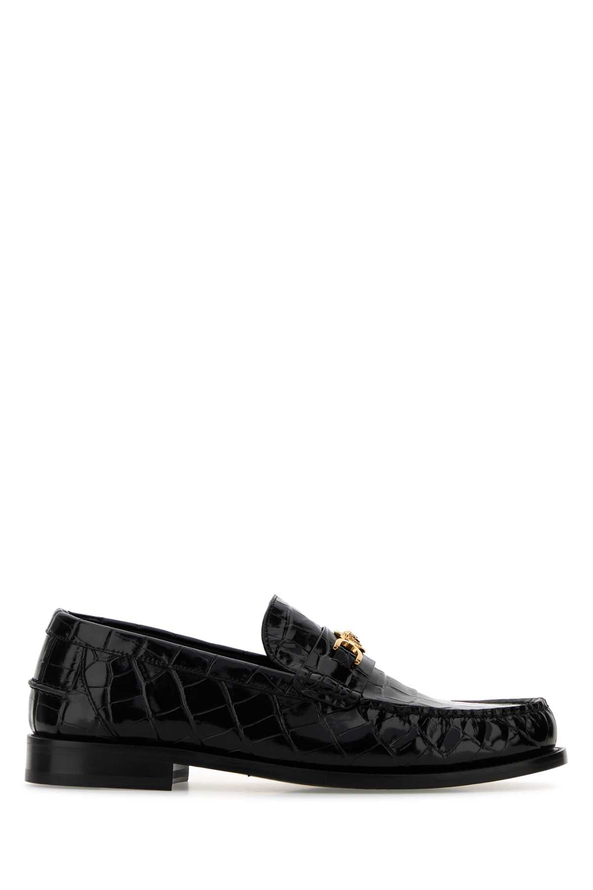 Versace Calf Loafer — Black