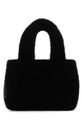 Amina Muaddi Mano Top Handle Bag — Black