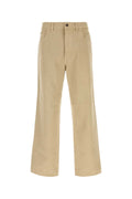 Pantalones de algodón Prada — Beige