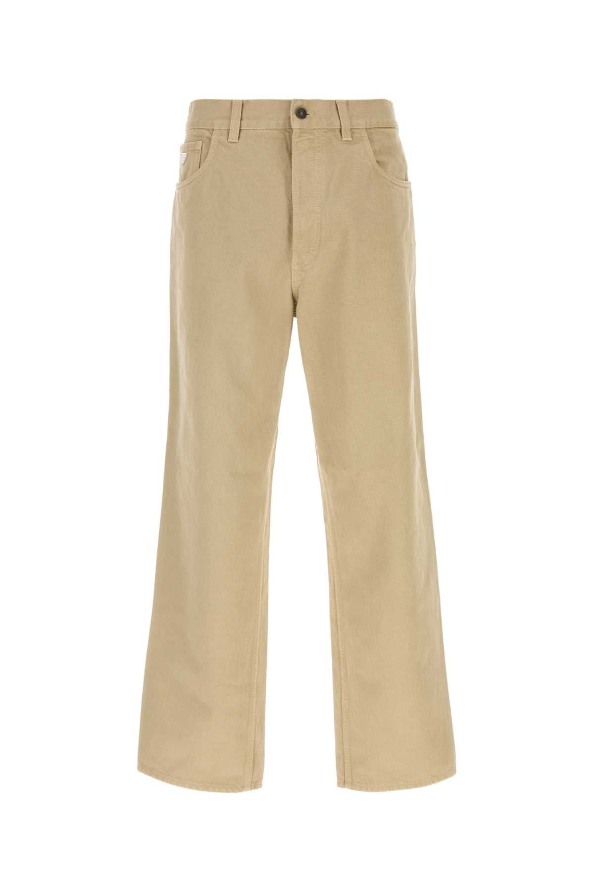 Prada Cotton Trousers — Beige