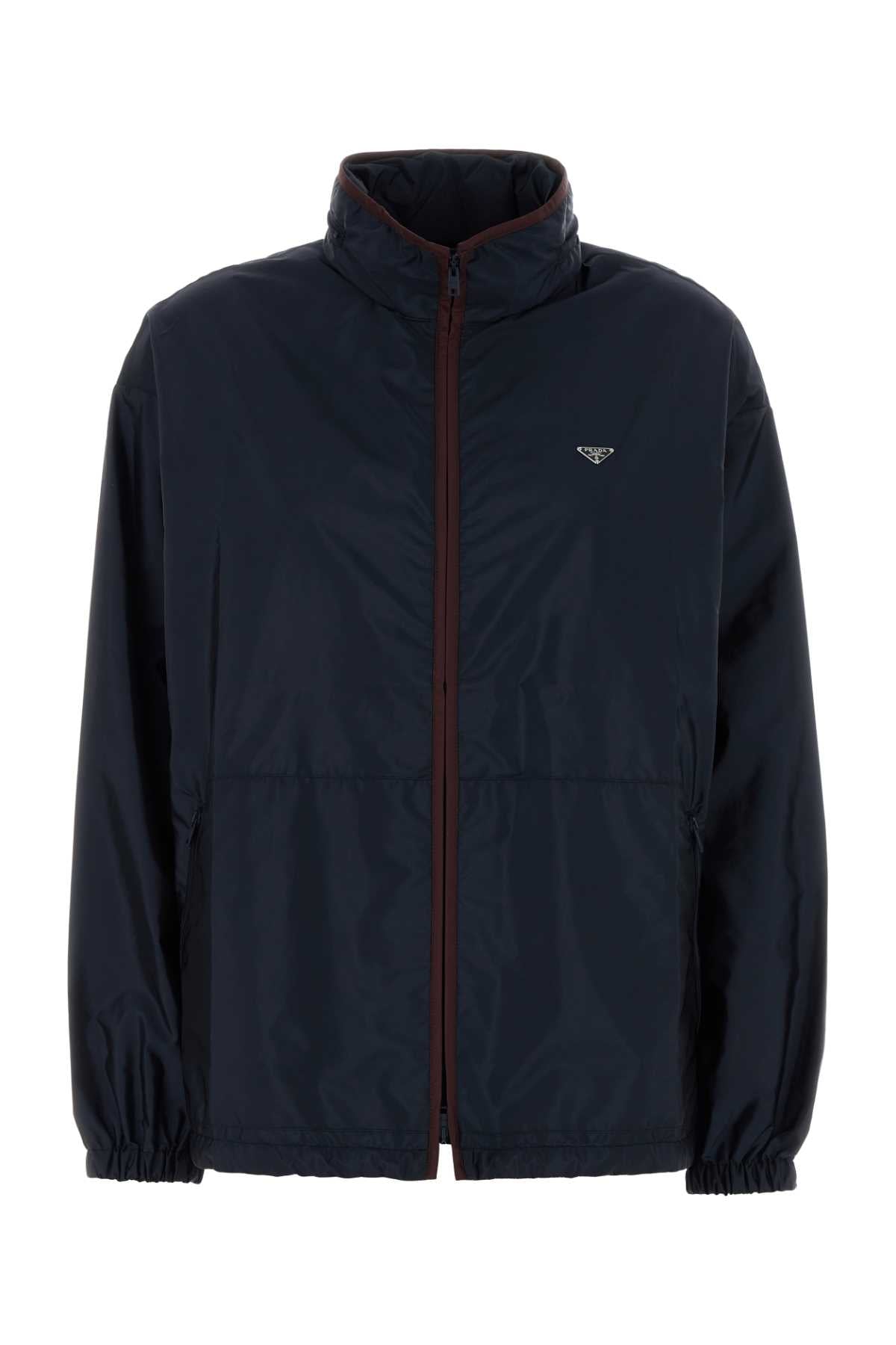 Prada Re-Nylon Windbreaker — Navy